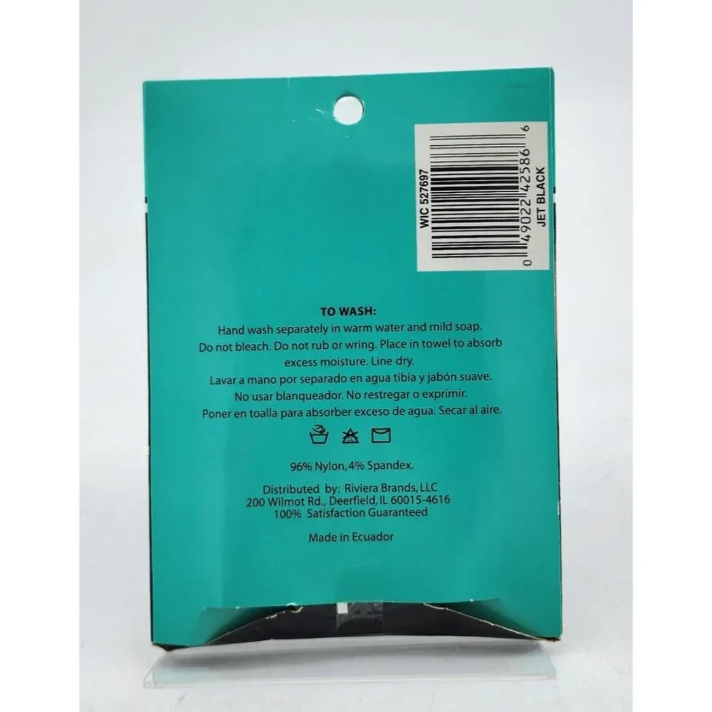 Ravinia Comfort Top Reinforced Toe Nylon Blend Knee-Highs Jet Black‎ Queen Size
